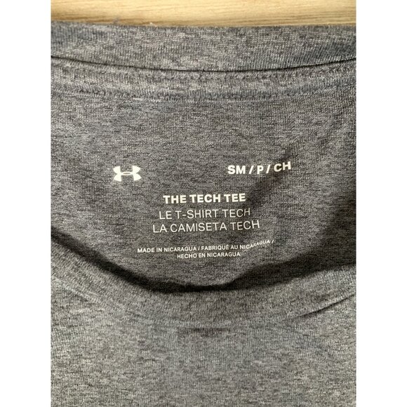 Under Armour the Tech Tee Gray Workout T-Shirt Size Small - Picture 3 of 4